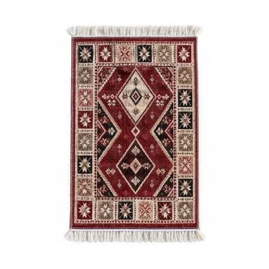 Коврик из хлопка 60*120 крем./кор. UK70431 Kilim Usak