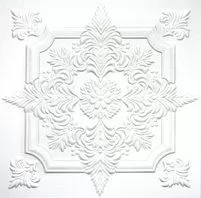 Плитка потолочная белая ламинированная Солид С-2056/38 (упак.152 шт.)