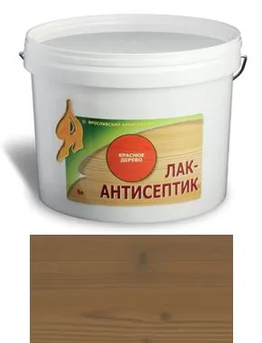 ЛАК-АНТИСЕПТИК деревозащитный состав цвет: палисандр 9 л (уп.1 шт.)
