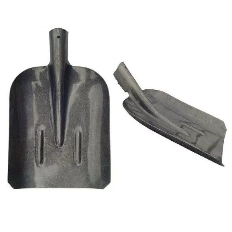 Лопата для снега металлическая 450*380 порошковый окрас без мет.планки подборочная (упак 5шт.)