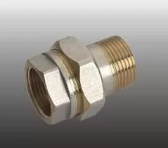 Американка прямая резьбовая латун. F 342.0404 (HJ 1/2F*1/2M) (сгон) (уп.1шт.)